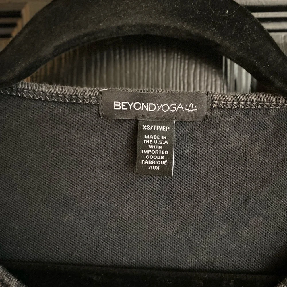 NWT Beyond Yoga Black Acid Wash Effortless Tank Dress-Size XS - Picture 5 of 9